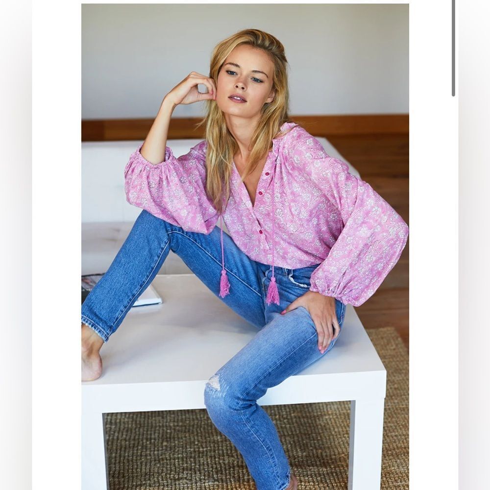 Emerson Fry Pink Floral Blouse